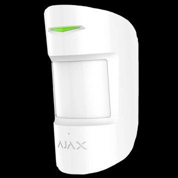 Ajax&nbsp;CombiProtect&nbsp;S&nbsp;(8PD)&nbsp;white Бездротовий комбінований сповіщувач руху та розбиття скла 99-00014671 фото