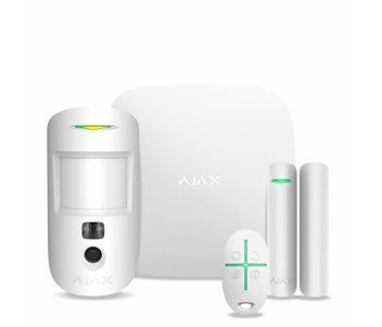 Ajax StarterKit Cam (белый) Комплект охоронної сигналізації 99-00002820 фото