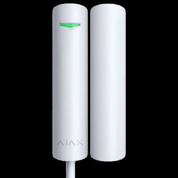 Ajax DoorProtect Fibra white Дротовий магнітоконтактний сповіщувач 99-00011028 фото